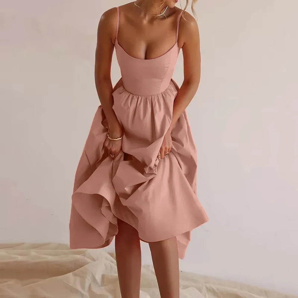 Spring/Summer Off-Shoulder Milkmaid Party Dress